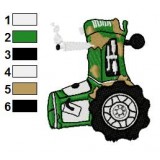 Tractor Disney Cars Embroidery Design
